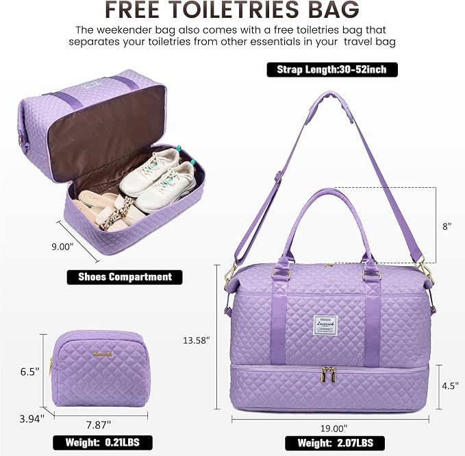 LOVEVOOK Travel Duffle Bag, Weekender Bags