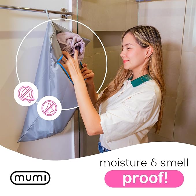 MUMI Travel Laundry Bag – Moisture & Smell-Proof Wash Bag