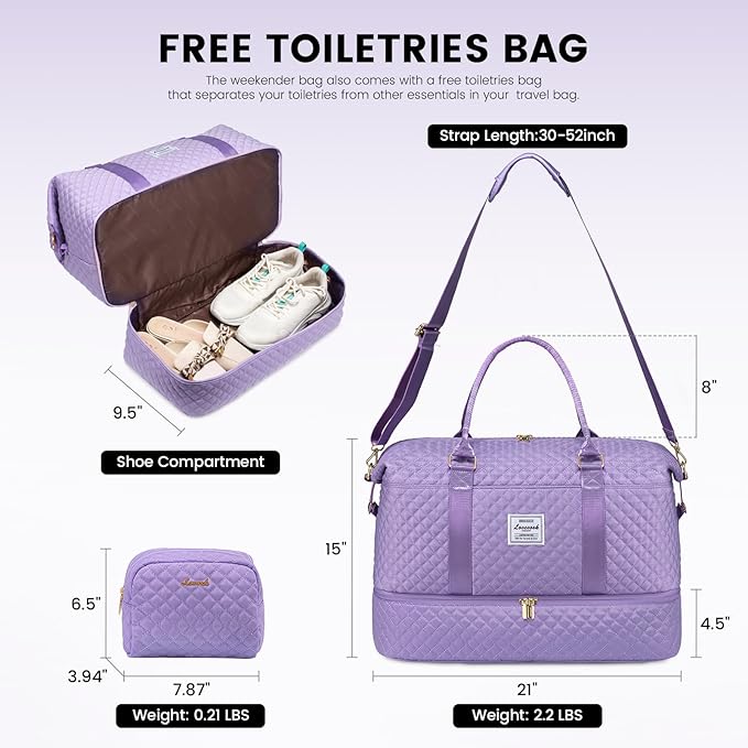 LOVEVOOK Travel Duffle Bag, Weekender Bags