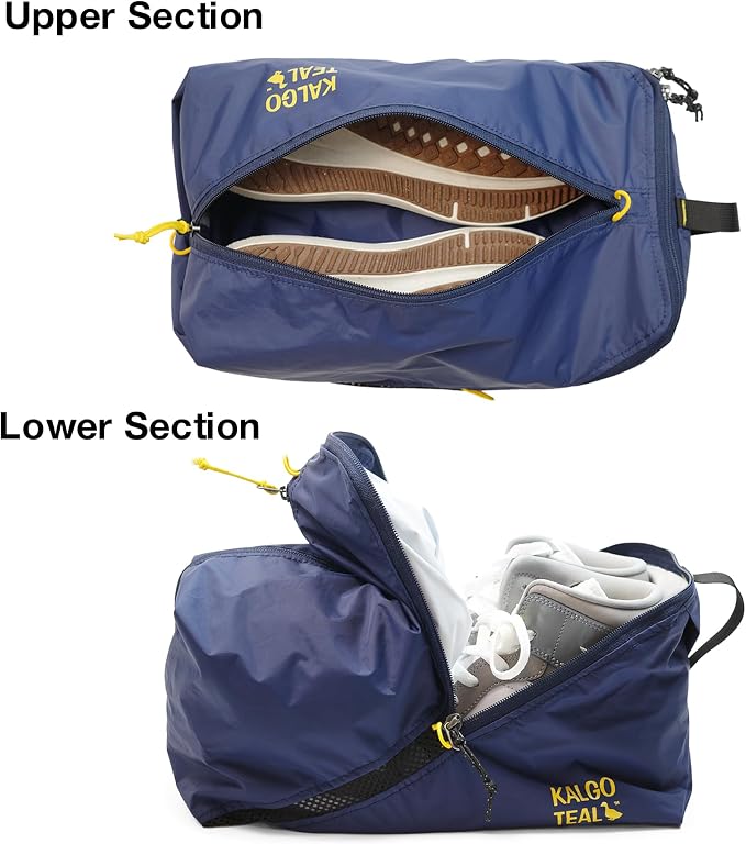 Ultralight Travel Shoe Bag 10L, Fits 2 Pairs Shoes, Large Water-Resistant
