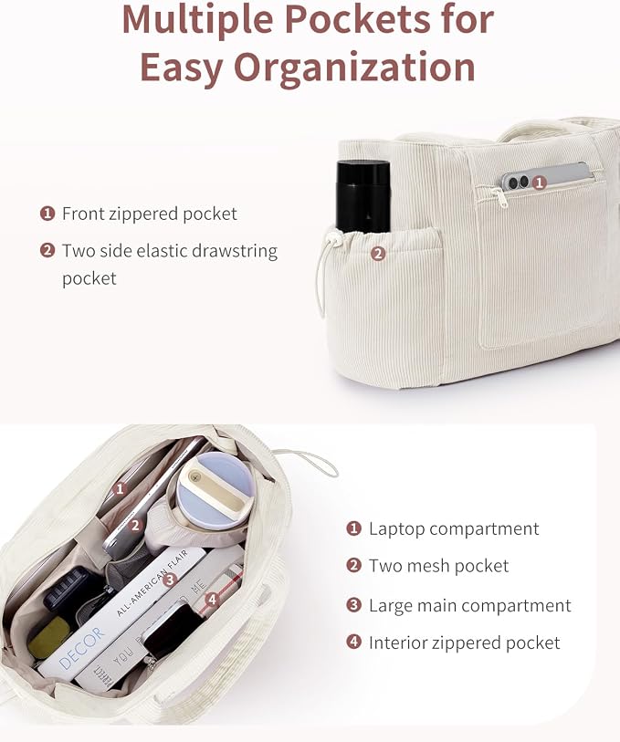 ECOHUB Tote Bag for Women, Work Tote Bags