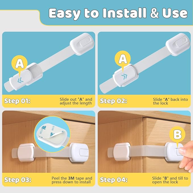 4our Kiddies Child Safety Cabinet Locks