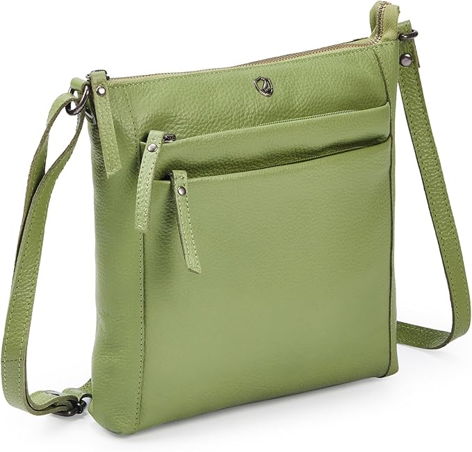 Small Soft Genuine Leather Crossbody Purse Women’s Sling Crossover Shoulder