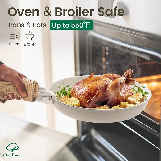 Chef Power Ceramic Cookware Set Non Toxic