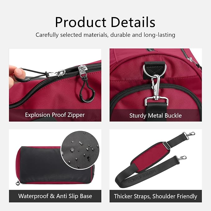 TOPDesign Gym Bag for Women & Men, Unisex Duffel Bag