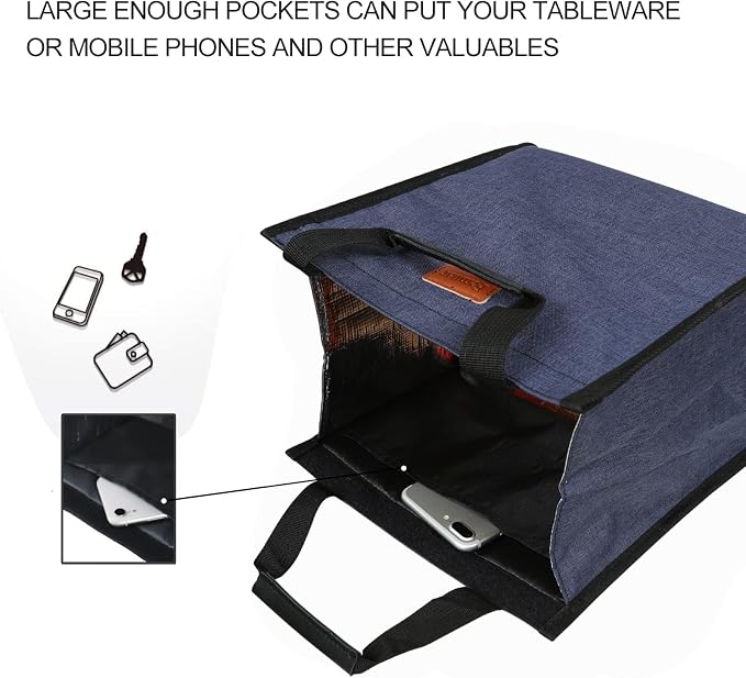 Lunch Bags for Women Insulated Reusable Lunch Tote