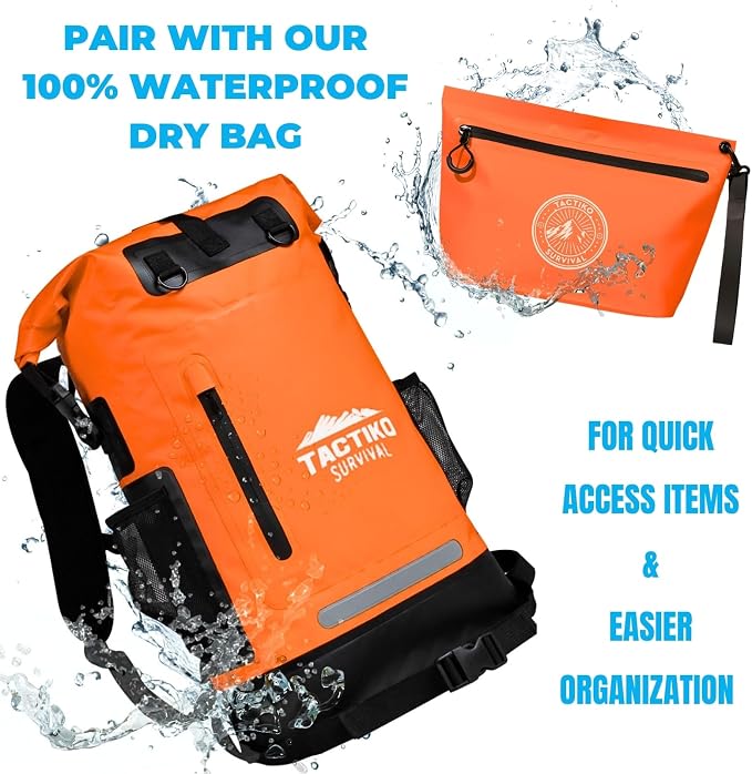 Tactiko Heavy-Duty Splash Water Resistant Zipper Pouches - 3L Hold-All