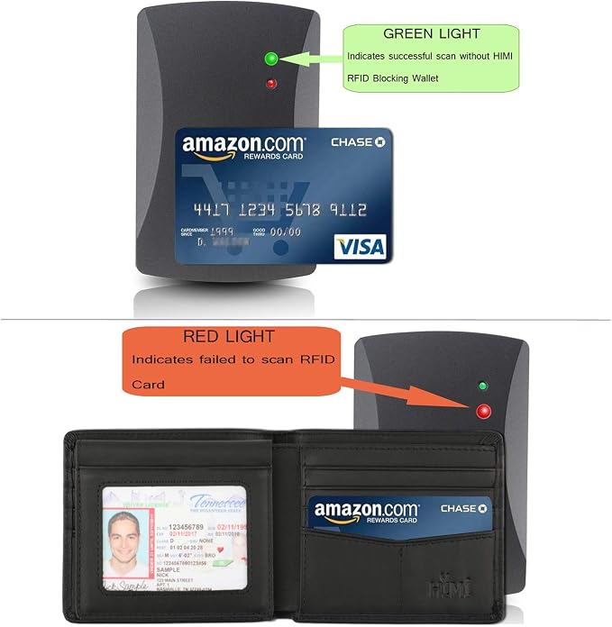 Wallet for Men-Genuine Leather RFID Blocking Bifold Stylish Wallet