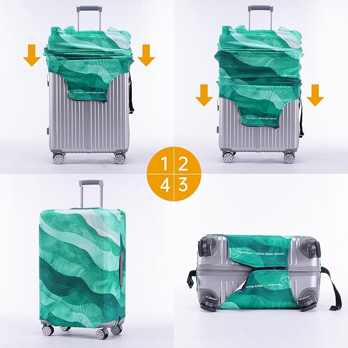Travelkin Luggage Covers For Suitcase Tsa Approved, Suitcase Cover Protector