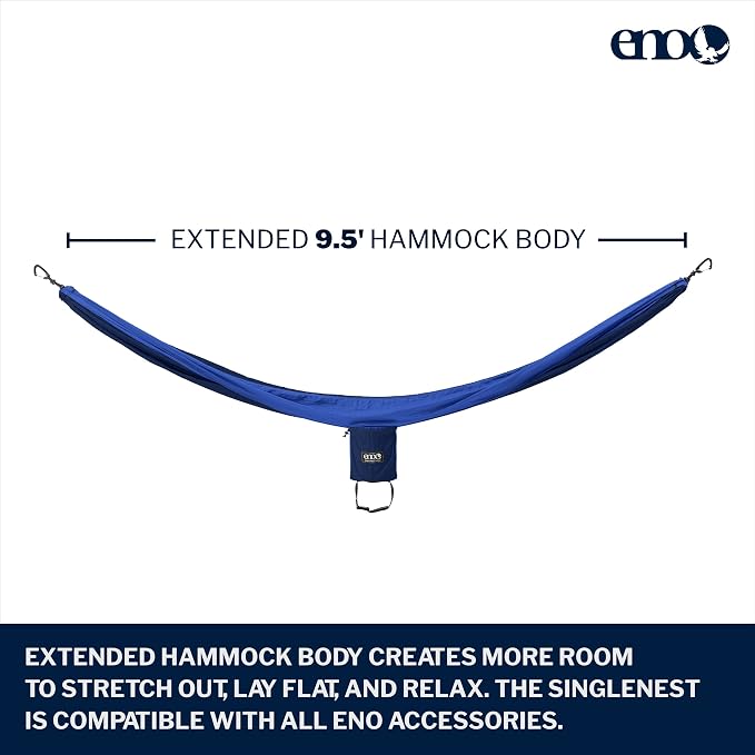 ENO, Eagles Nest Outfitters SingleNest Lightweight Camping Hammock