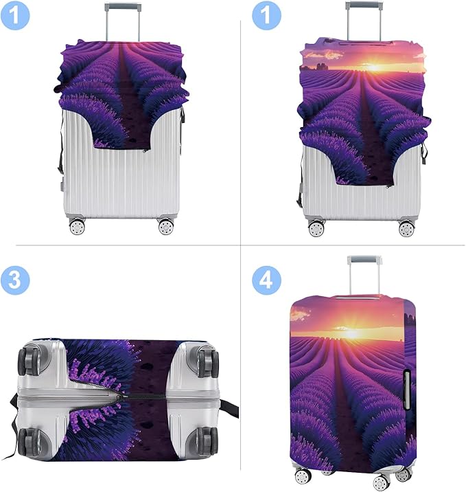 Luggage Cover Washable Suitcase Protector Anti-Scratch, Stretchable Fit