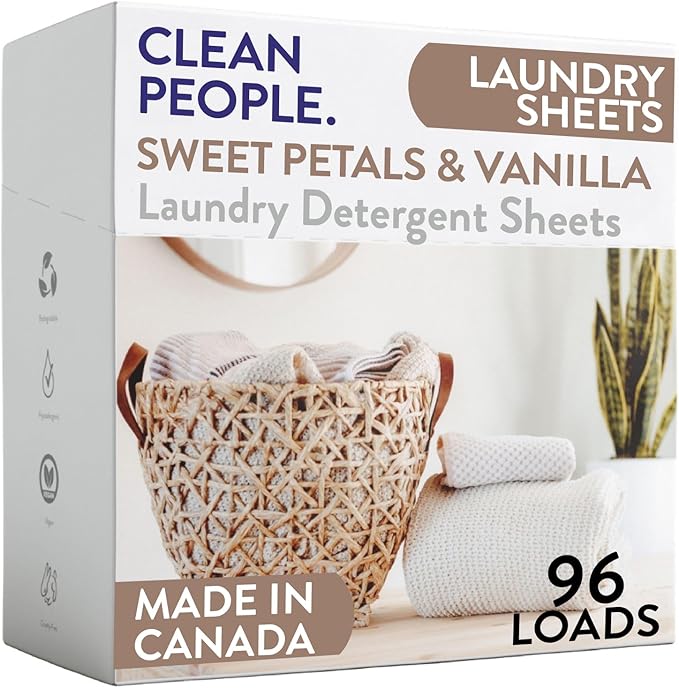 The Clean People Laundry Detergent Sheets