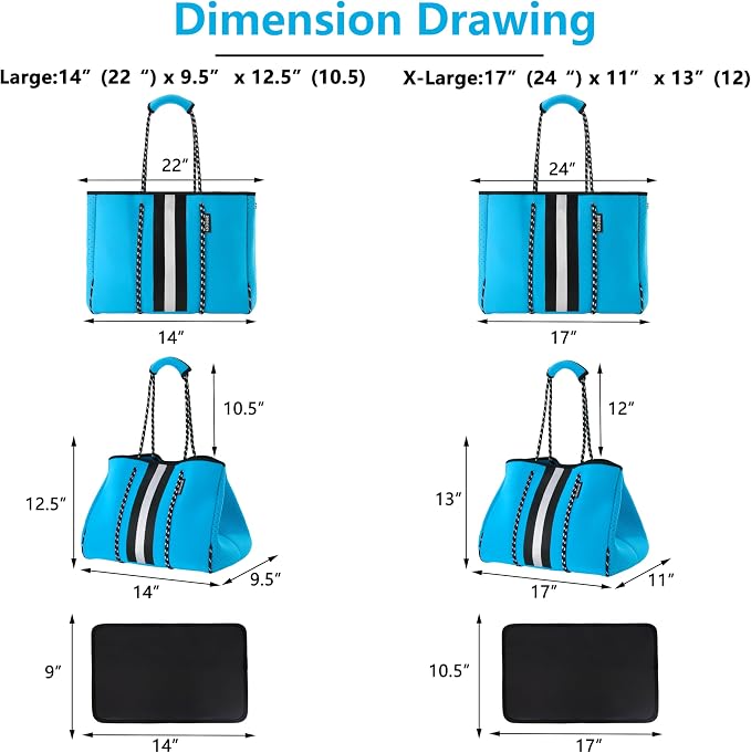QOGiR Neoprene Multipurpose Beach Bag Tote