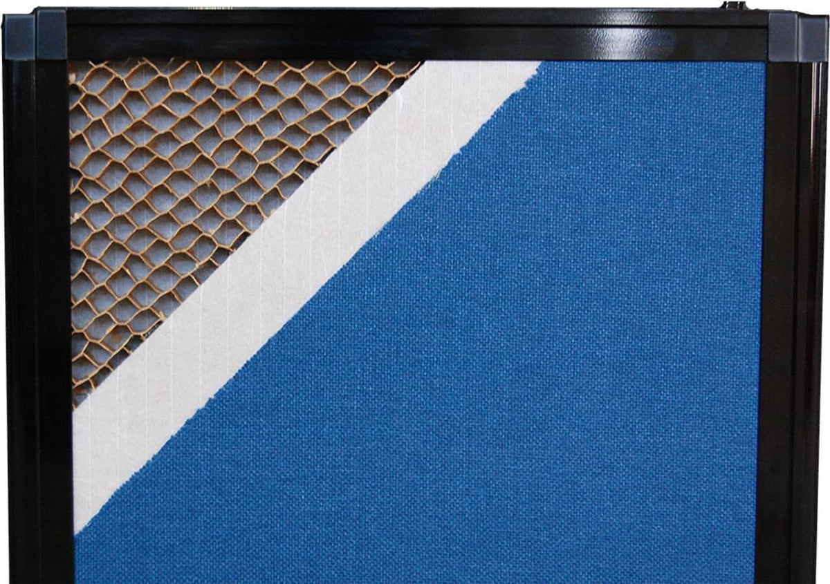 Versare Folding Tabletop Display | 3-Panel Partition | Lightweight Portable Workspace Divider | Blue Spruce 78" x 36"