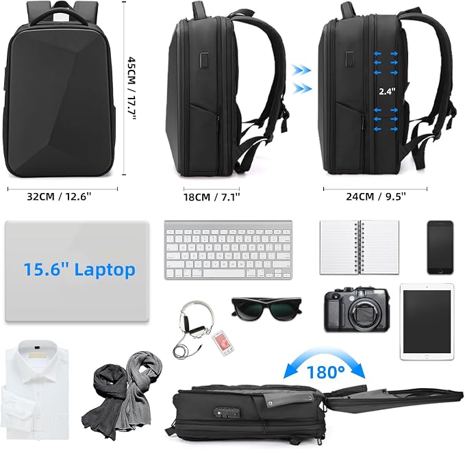 FENRUIEN Anti Theft Laptop Backpack