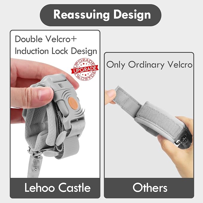 Lehoo Castle Toddler Leash Wrist, 4.9ft Kid Leash Wrist