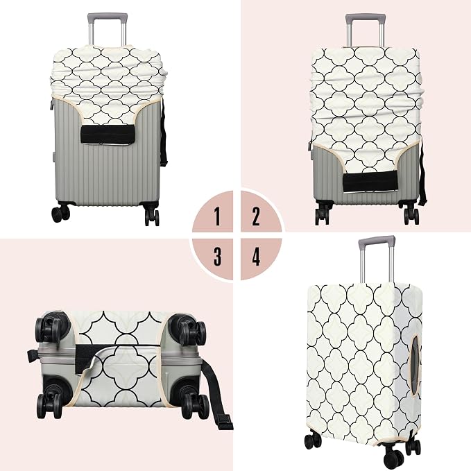 Travel Luggage Cover Suitcase Protector Fits 18-32 Inch Wheel Covers