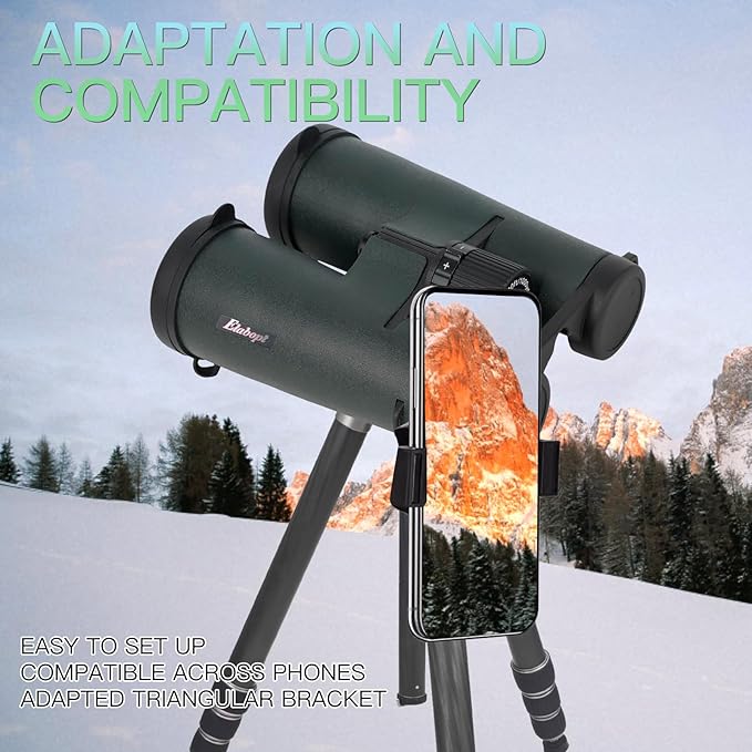 10x50ED Compact Binoculars for Adults – High-Powered BAK4 Prisms, Diamond White
