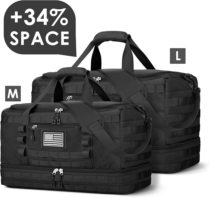 ETRONIK Travel Bag for Men Women, Gym Bag & Tactical Duffle Bags for Travel
