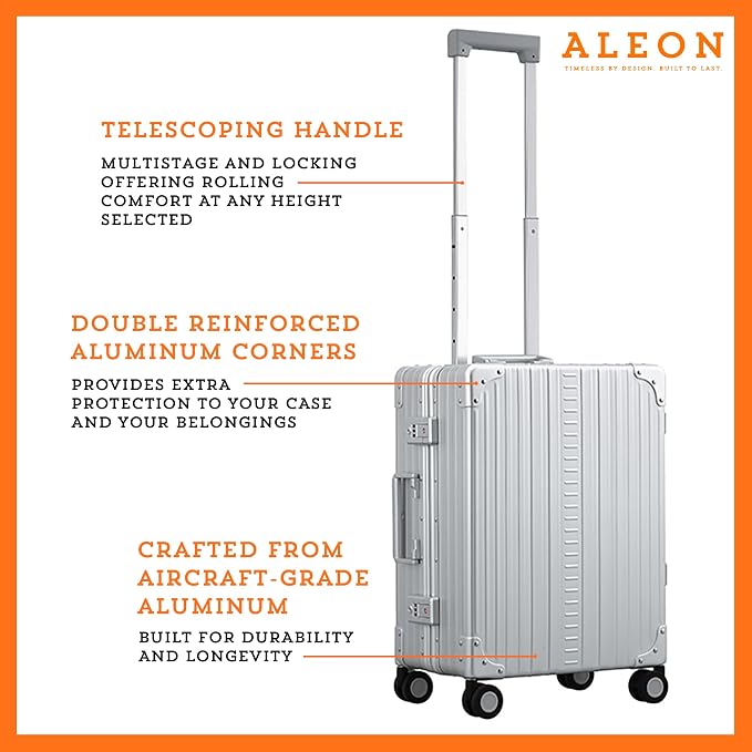 All Aluminum Lightweight Carry-On Luggage