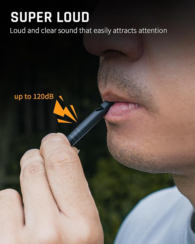 TISUR Titanium Emergency Whistle, 120db Safety Whistle