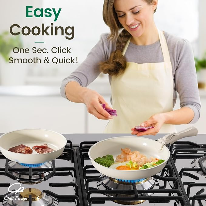 Chef Power Ceramic Cookware Set Non Toxic