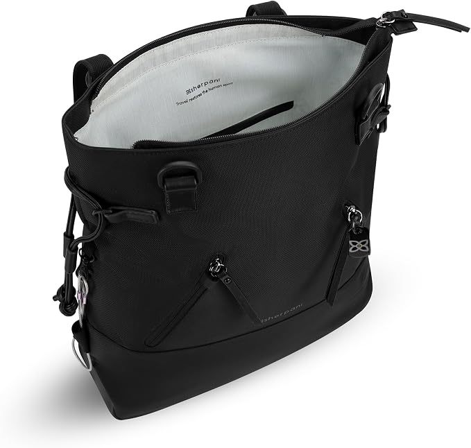 Sherpani Tempest, Anti Theft Convertible Backpack Tote, 14L Travel Backpack