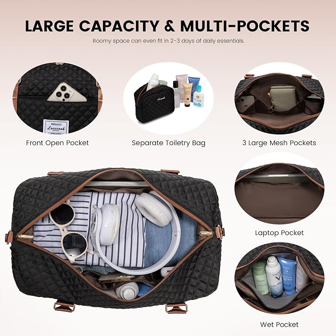 LOVEVOOK Travel Duffle Bag, Weekender Bags