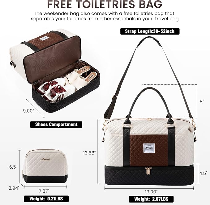 LOVEVOOK Travel Duffle Bag, Weekender Bags