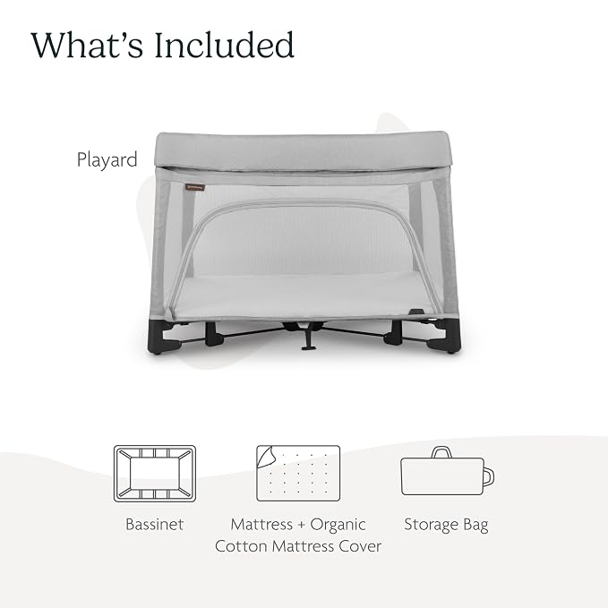 UPPAbaby Remi Playard | Deluxe 3-in-1 Portable Playard, Bedside Bassinet +