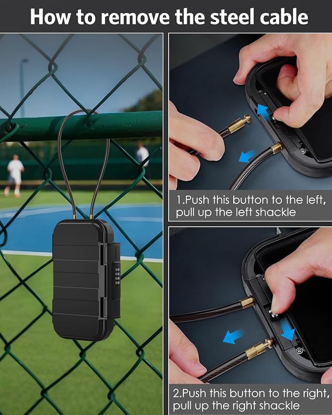 AMIR Portable Safe Box, Combination Security Case LockBox