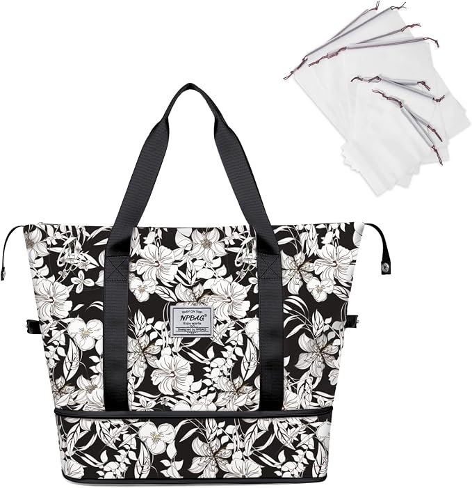 NPBAG Women Travel Duffel, Gym Workout Overnight Bag, Mommy Hospital Bag