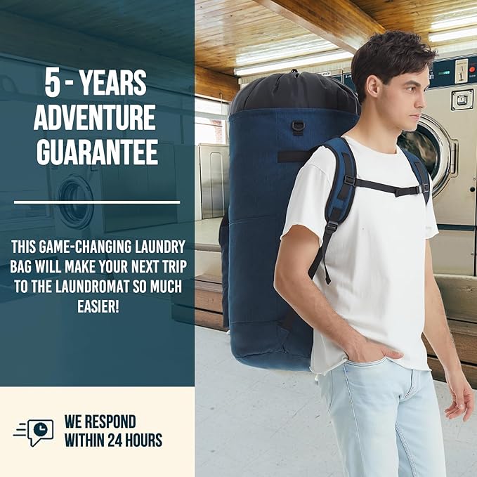 Laundry Backpack Heavy Duty, 115L Extra Large Laundry Bag