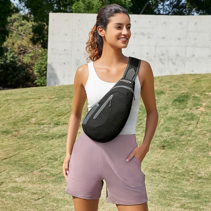 G4Free Sling Bag for Men Women, Small Crossbody Backpack Lightweight Chest
