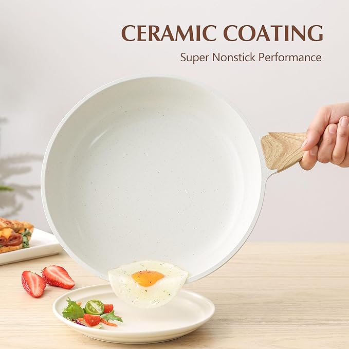 SENSARTE Nonstick Ceramic Frying Pan Skillet