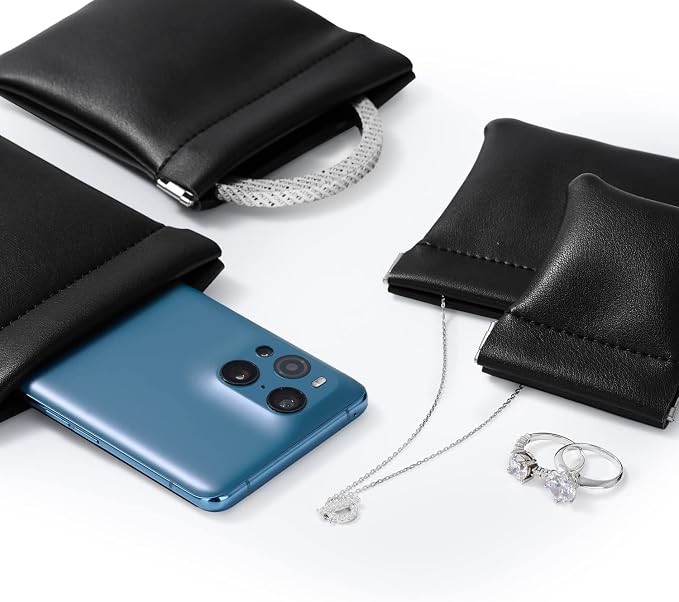 PU Leather Jewelry Travel Pouch Bag Leather Sunglasses Pouch Christmas
