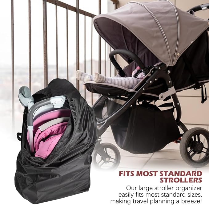DOERDO Stroller Transport Bags, Large Foldable Carrying Storage Bag
