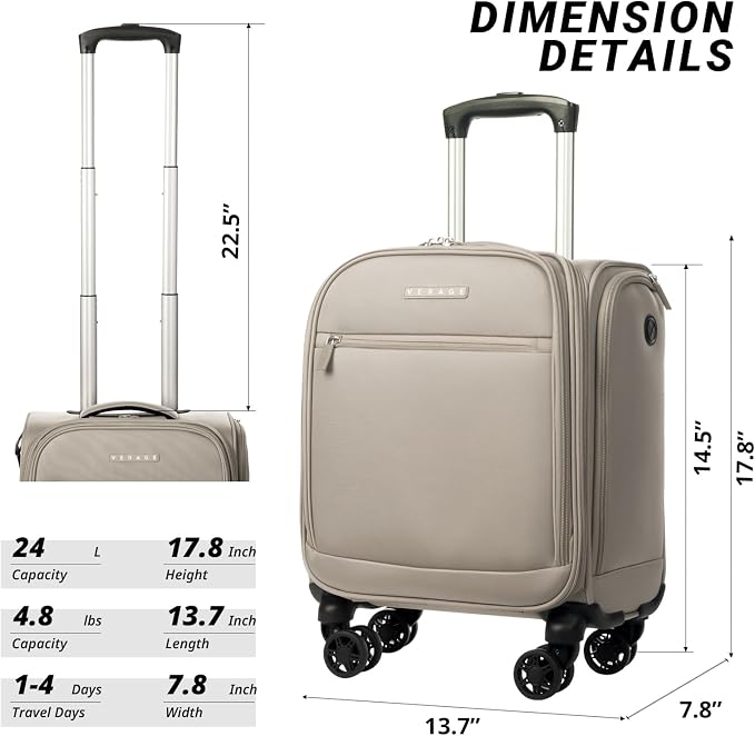 Verage Underseat Carry On Luggage