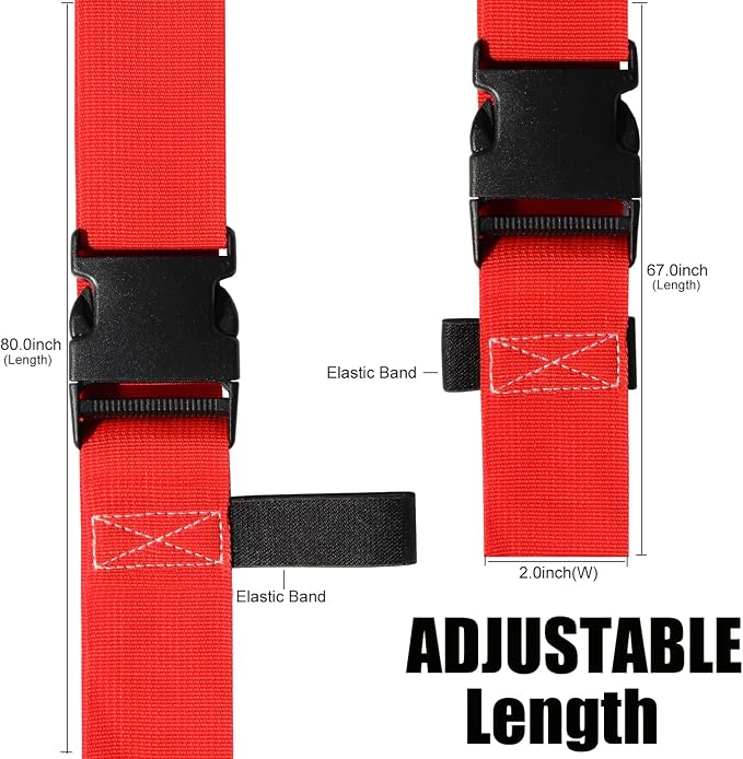 Luggage Straps for Suitcases TSA Approved-2 Pack Bright Personalized Luggage