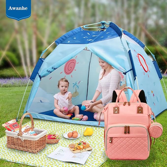 Diaper Bag, Backpack with Changing Station, Waterproof Baby Bag