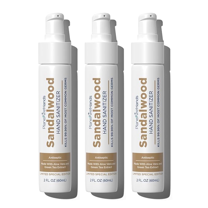 Sandalwood Lotion Hand Sanitizer | Travel Essential | TSA-Approved |