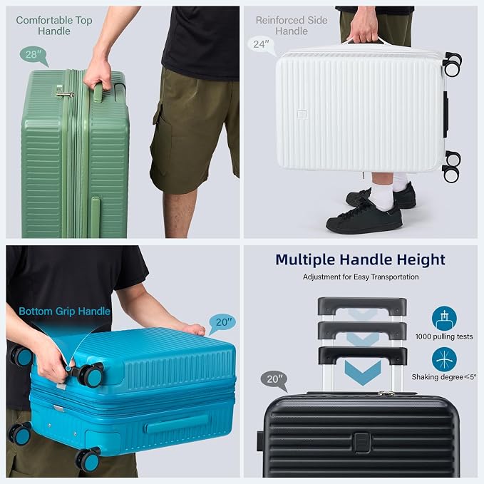 28 Inch Luggage Hard Shell Suitcases, Expandable Travel Checked Luggage 28 Inch