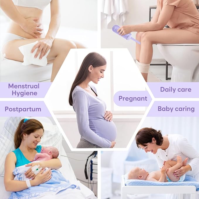 Easy@Home Portable Peri Bottle for Postpartum & Perineal Care: Handheld Bidet