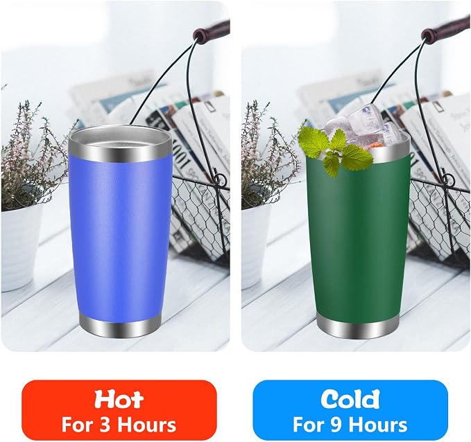 VEGOND 20oz Tumbler with Lid and Straw Stainless Steel Tumbler Cup Vacuum