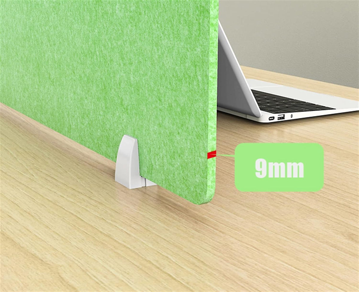 Icegrey Acoustic Desk Divider Privacy Panel Removable Sound Absorbing Desk Partition Board with 2 Clips for Student Call Centers Offices Braries Classrooms Library, Light Brown, 46.8x11.7