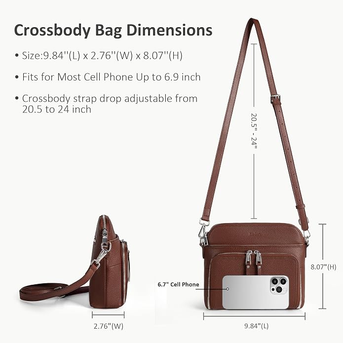 befen Genuine Leather Crossbody Purses
