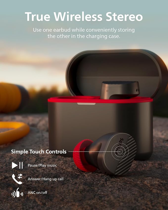 PHILIPS TAA5508 Wireless Earbuds, True Wireless Headphones