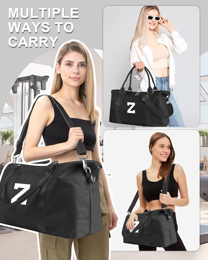 Initial Travel Duffel Bag Sports Gym Bag