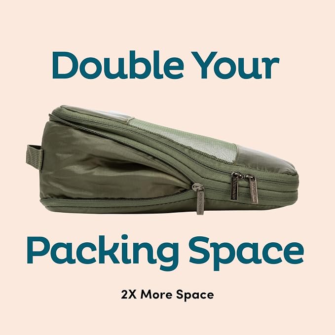 6-Pack Compression Packing Cubes Travel Essentials