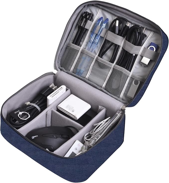 Cable Organizer bag for women or men, Electronic Accessories Carry Case